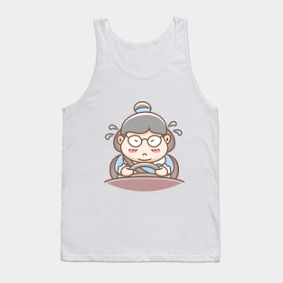 Grandma drive a car Tank Top